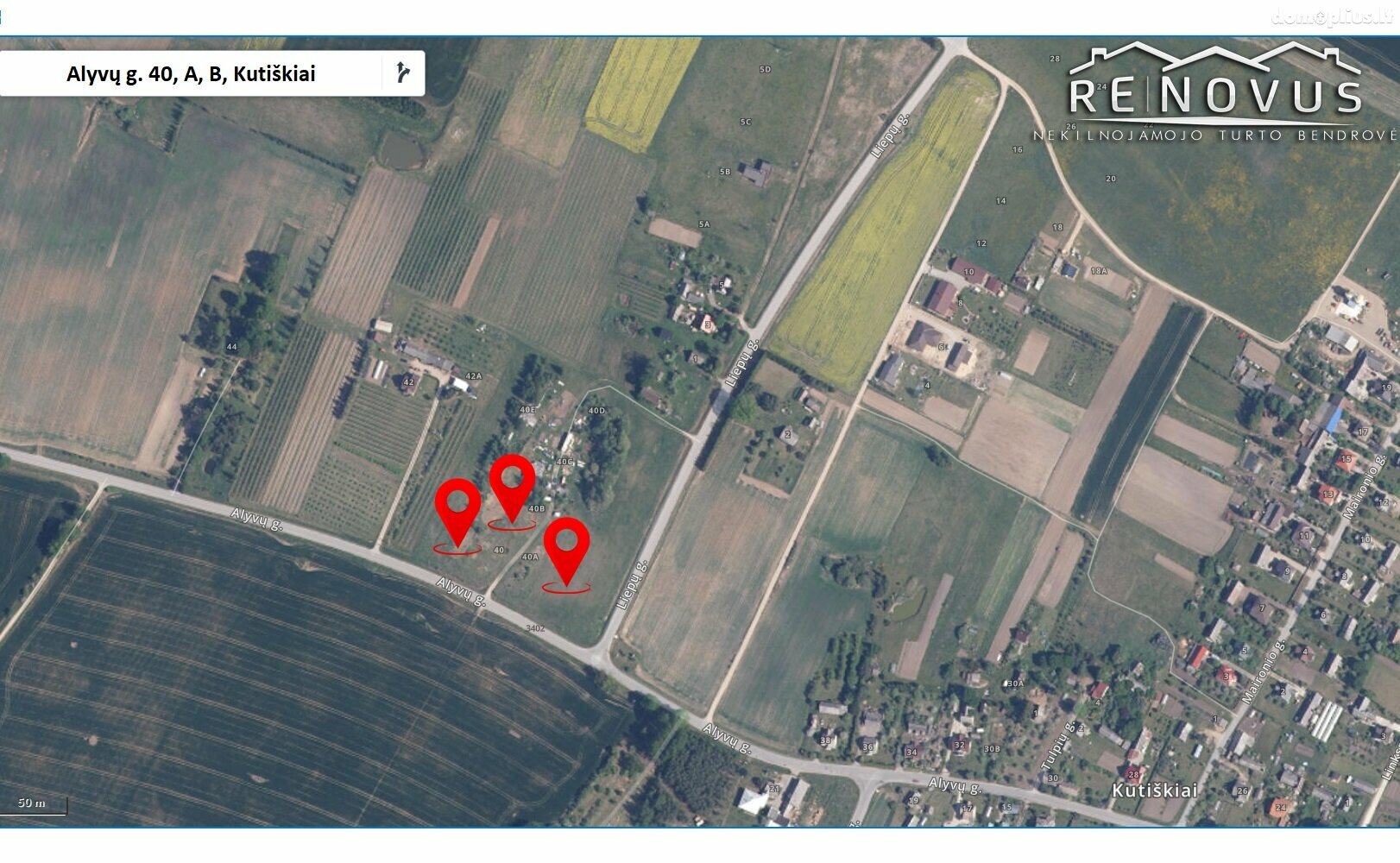 Parduodamas sklypas Radviliškio rajono sav., Kutiškiuose, Alyvų g.