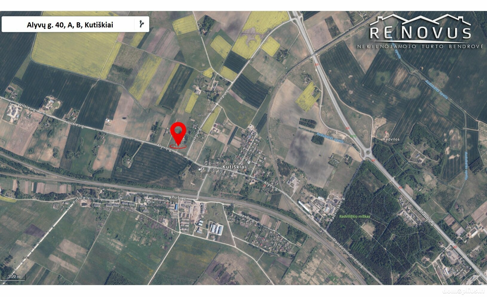 Parduodamas sklypas Radviliškio rajono sav., Kutiškiuose, Alyvų g.