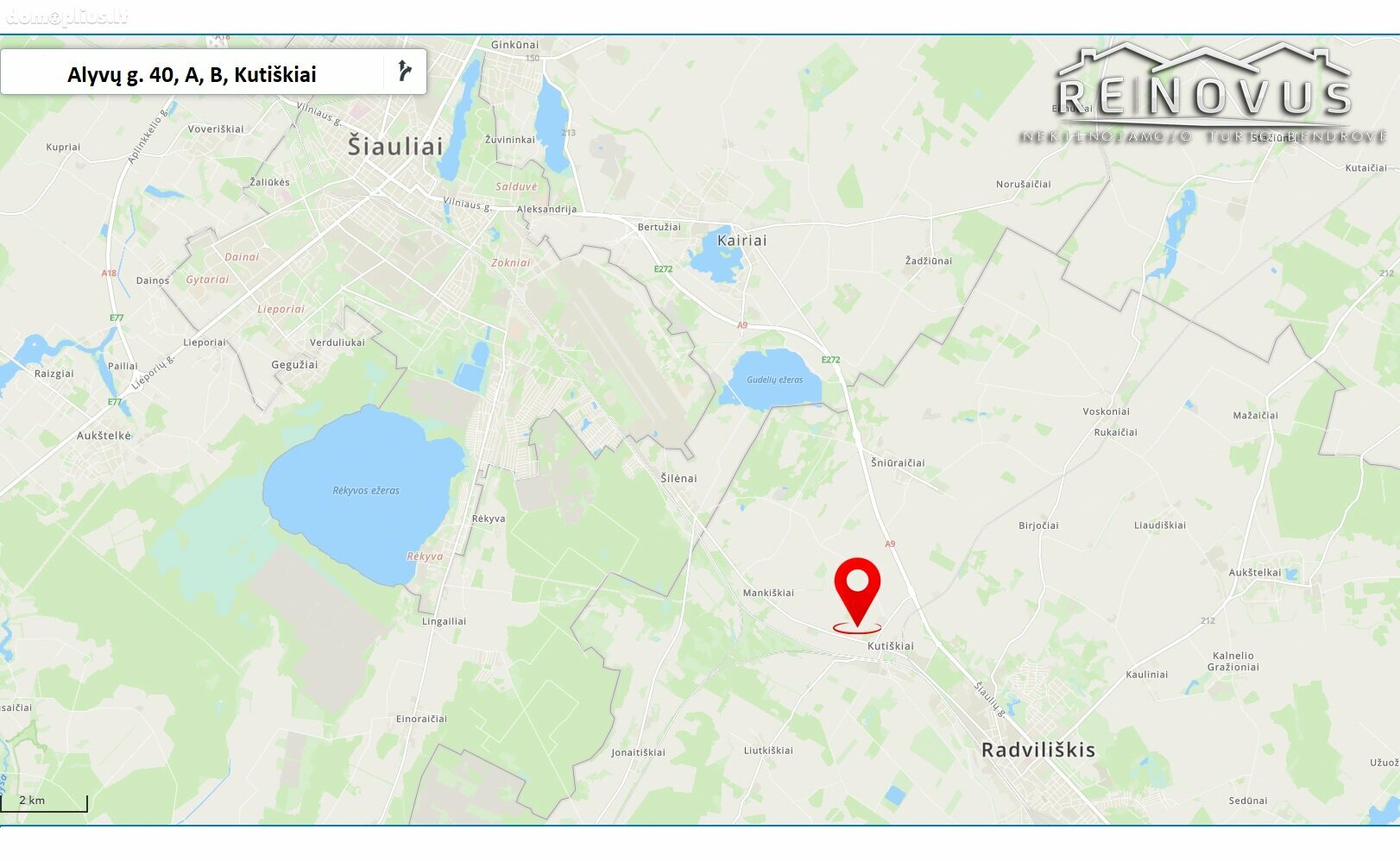 Parduodamas sklypas Radviliškio rajono sav., Kutiškiuose, Alyvų g.