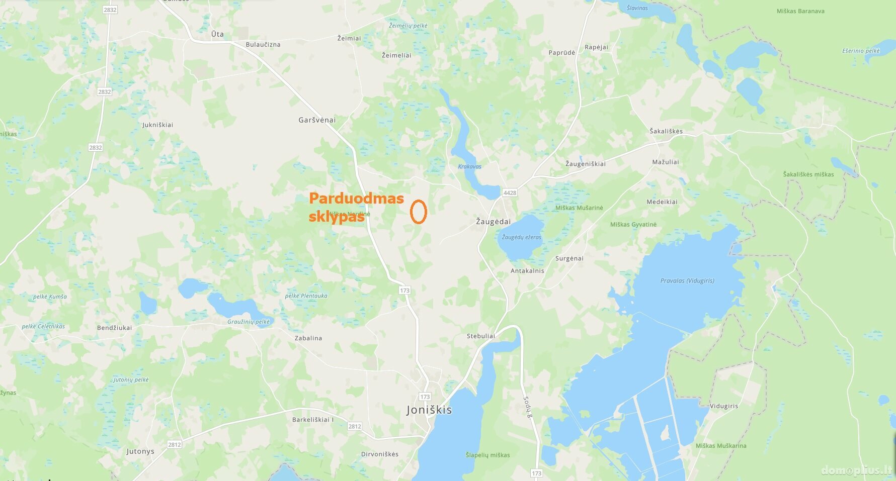 Parduodamas sklypas Molėtų rajono sav., Žaugėduose