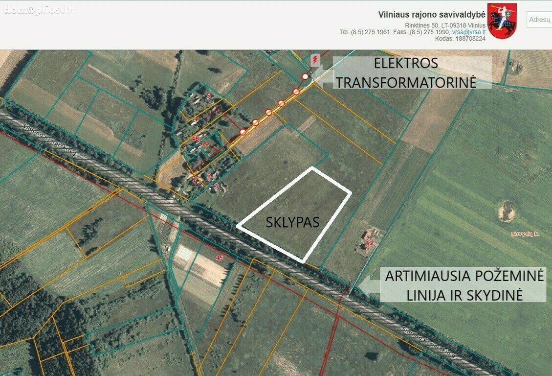 Parduodamas sklypas Vilniaus rajono sav., Gulbinėje