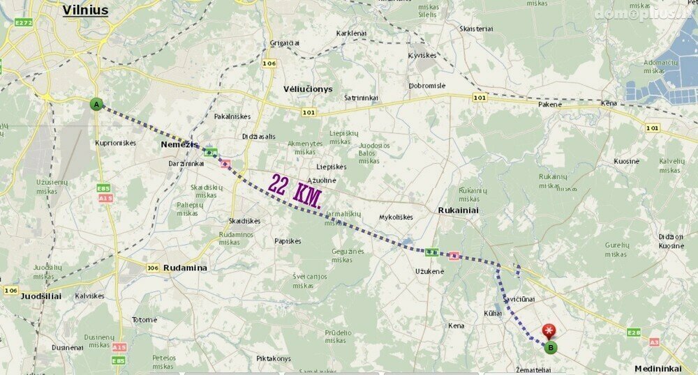 Parduodamas sklypas Vilniaus rajono sav., Gulbinėje