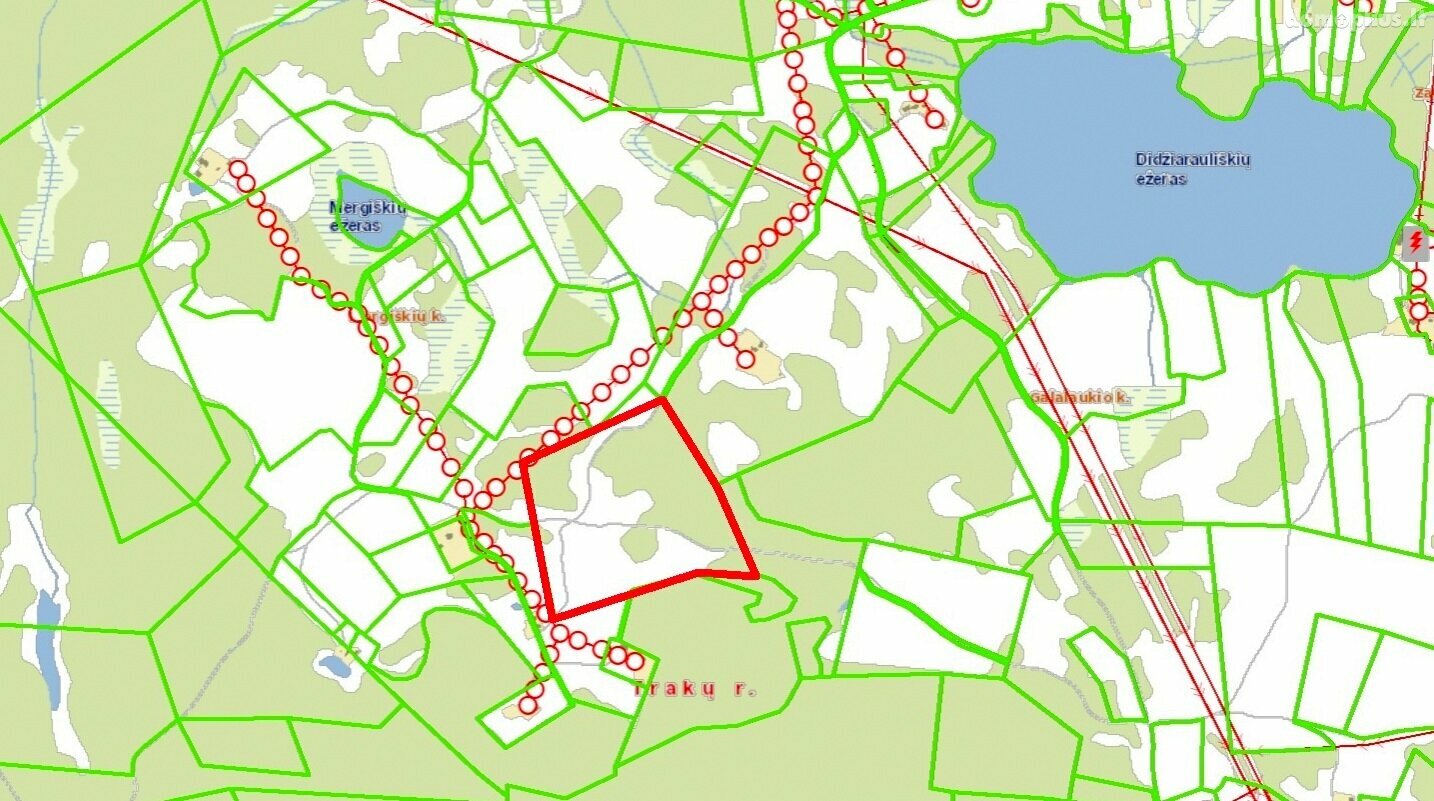 Parduodamas sklypas Trakų rajono sav., Mergiškėse