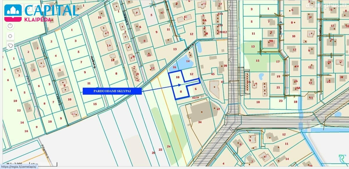 Land for sale Klaipėdos rajono sav., Slengiuose, Miglos g.