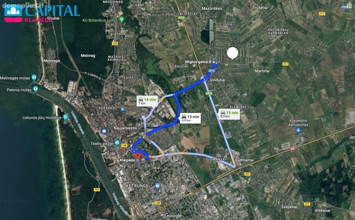 Land for sale Klaipėdos rajono sav., Slengiuose, Miglos g.