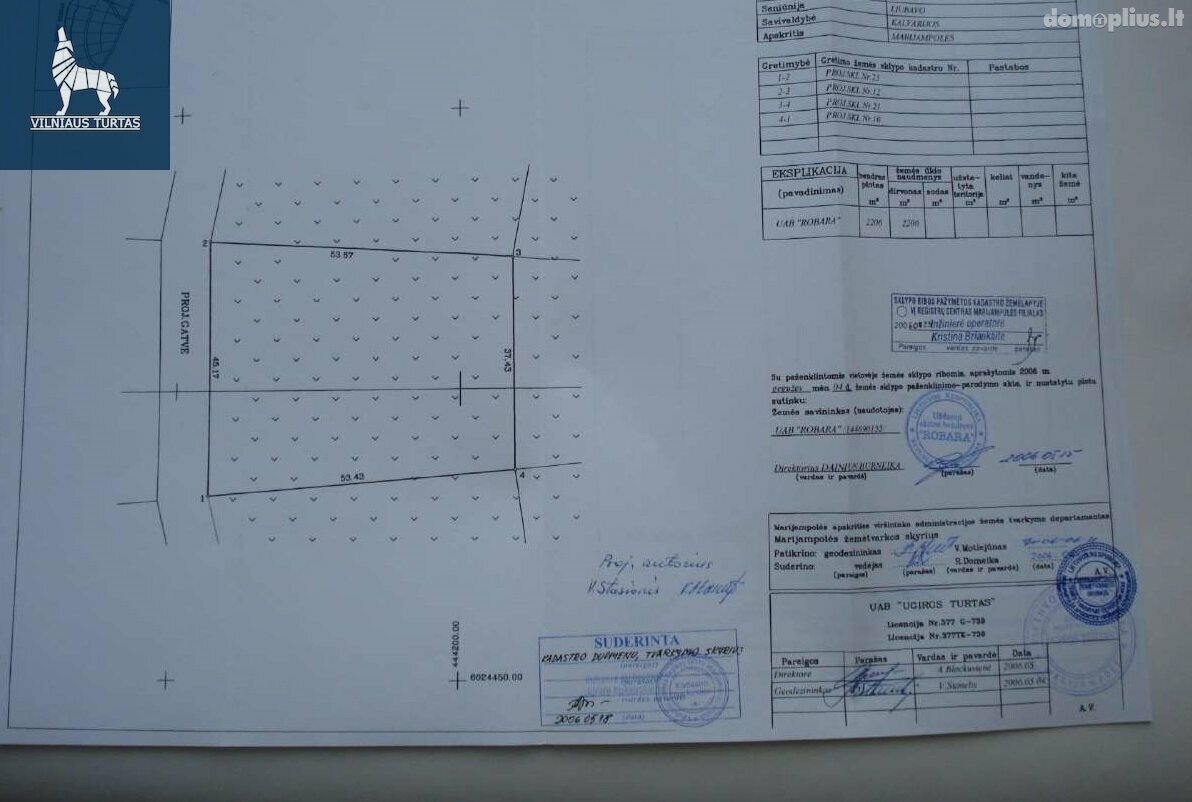 Land for sale Kalvarijos sav., Liubave