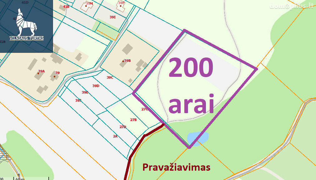 Участок Vilniaus rajono sav., Skaidiškėse, Akacijų g.
