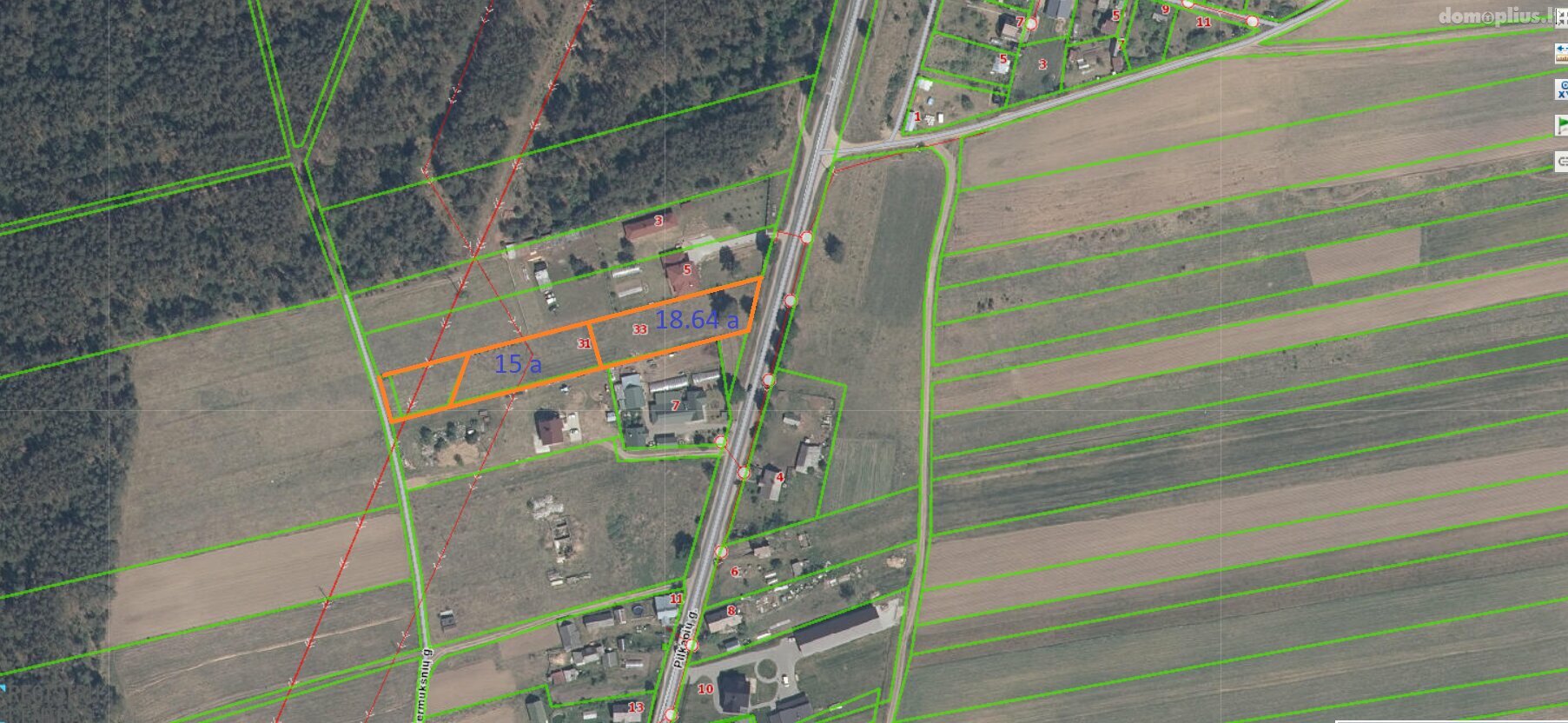 Parduodamas sklypas Vilniaus rajono sav., Gineitiškėse, Šermukšnių g.