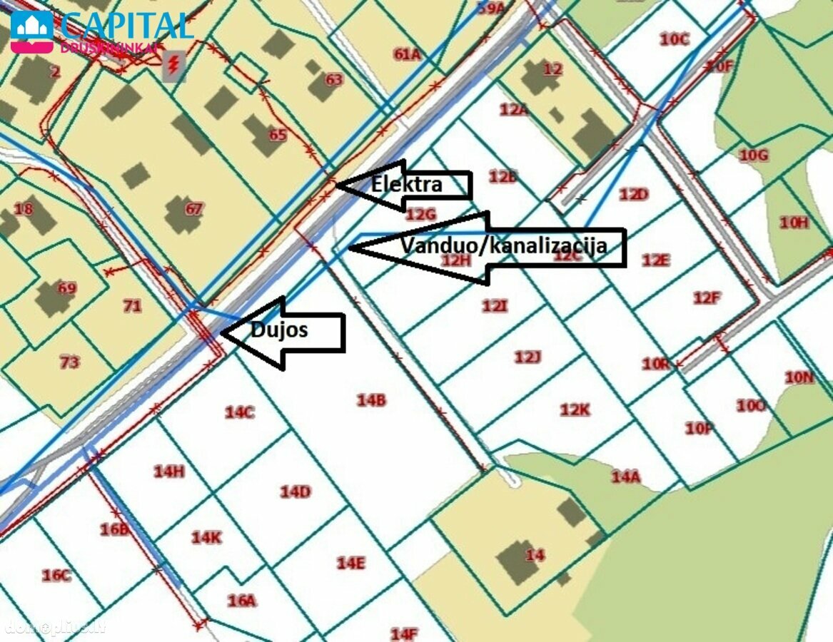 Parduodamas sklypas Druskininkų sav., Druskininkuose, Baltašiškės g.