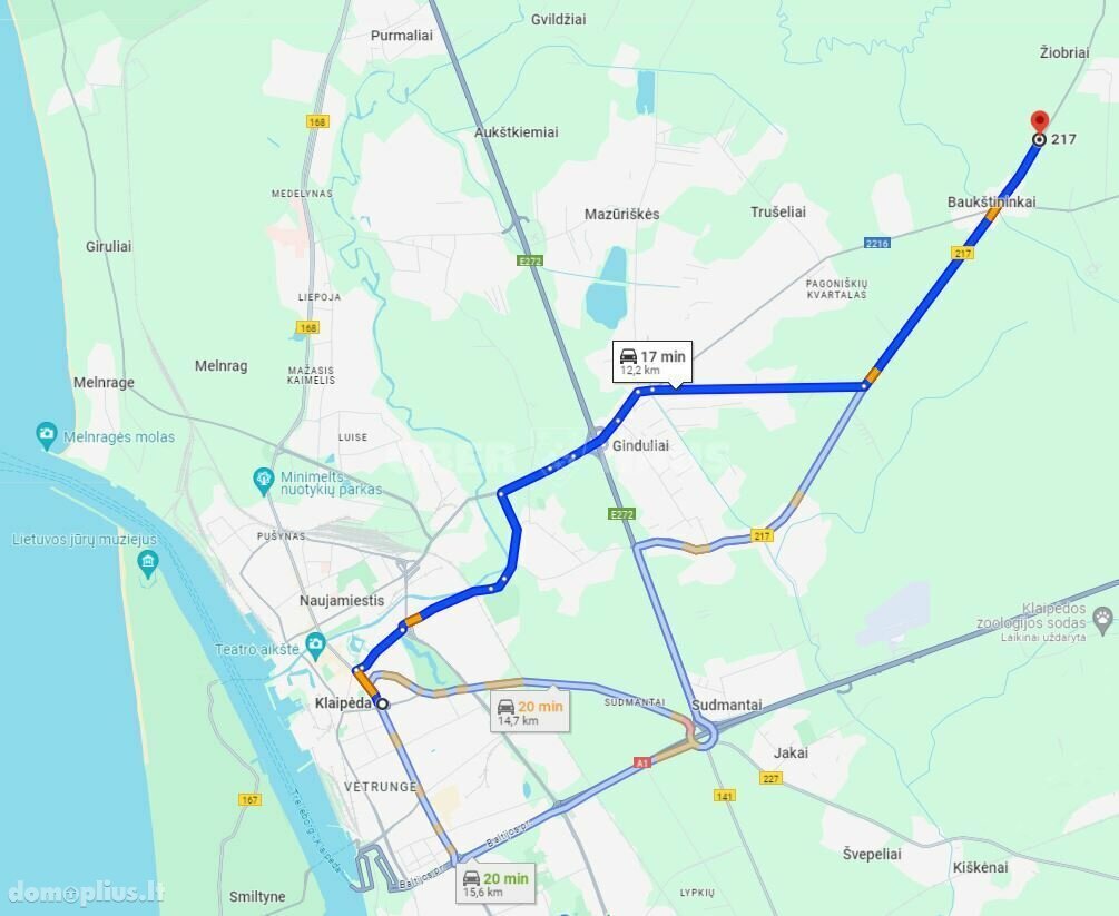 Parduodamas sklypas Klaipėdos rajono sav., Baukštininkuose