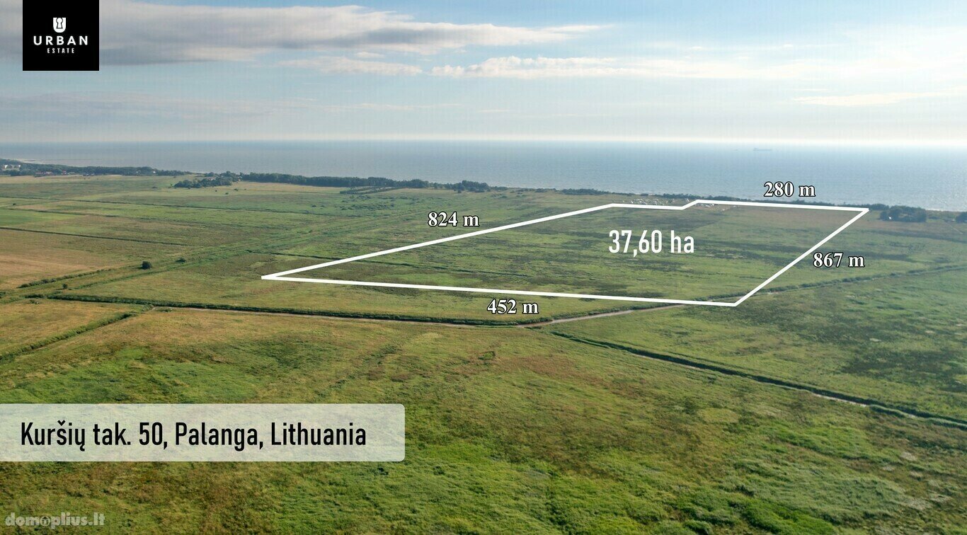 Land for sale Palangoje, Kuršių tak.