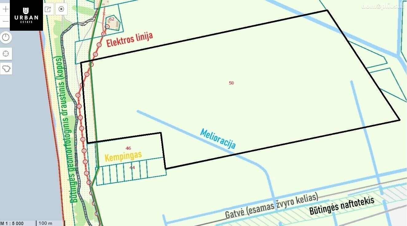Land for sale Palangoje, Kuršių tak.