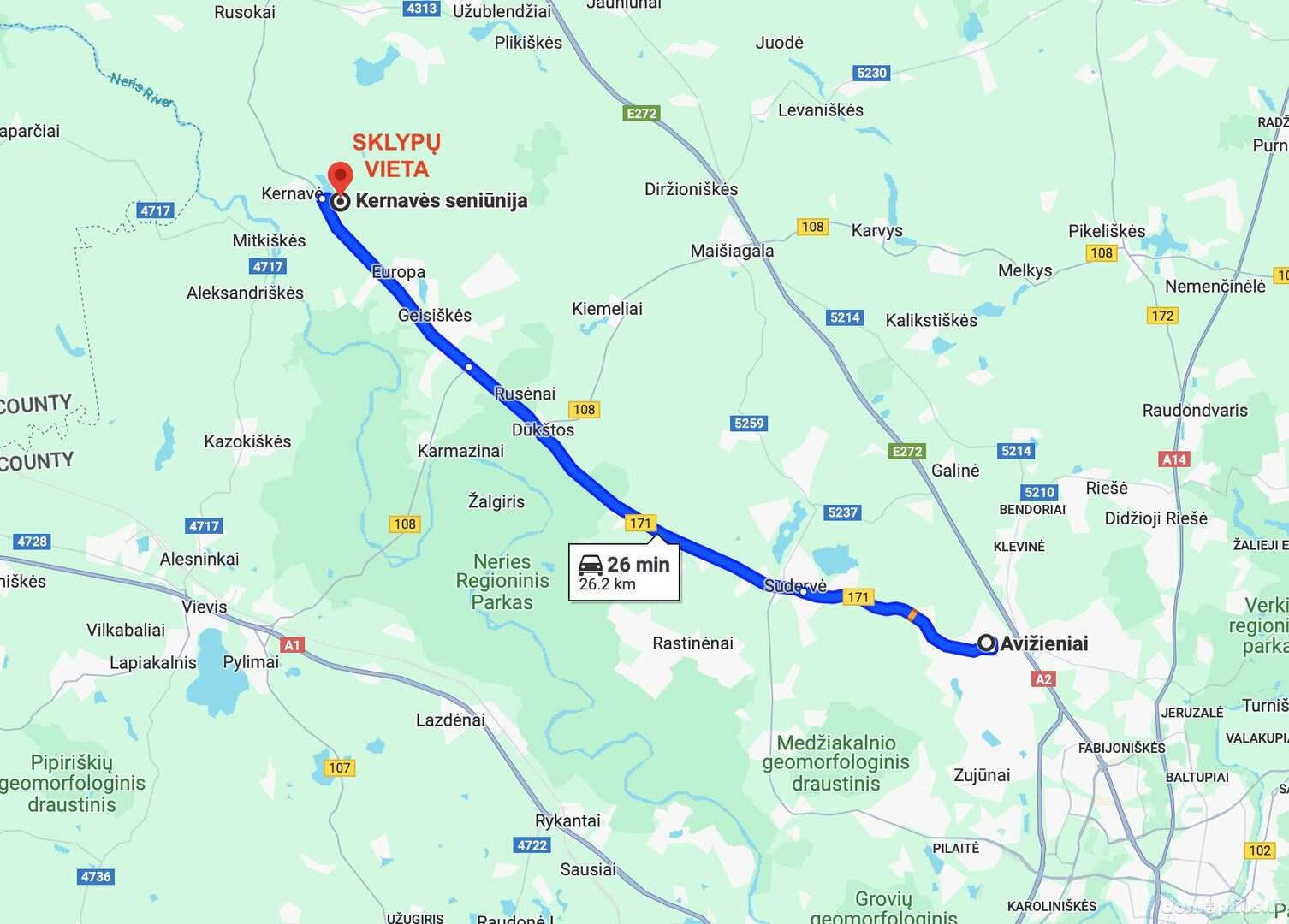 Land for sale Širvintų rajono sav., Kernavėje, Vilniaus g.