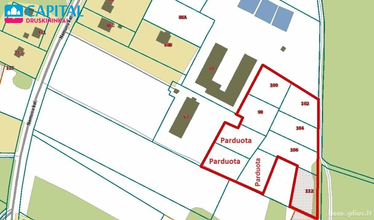 Parduodamas sklypas Druskininkų sav., Lipliūnuose