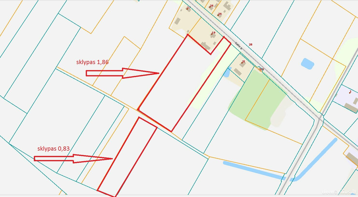 Land for sale Pakruojo rajono sav., Vilūnaičiuose