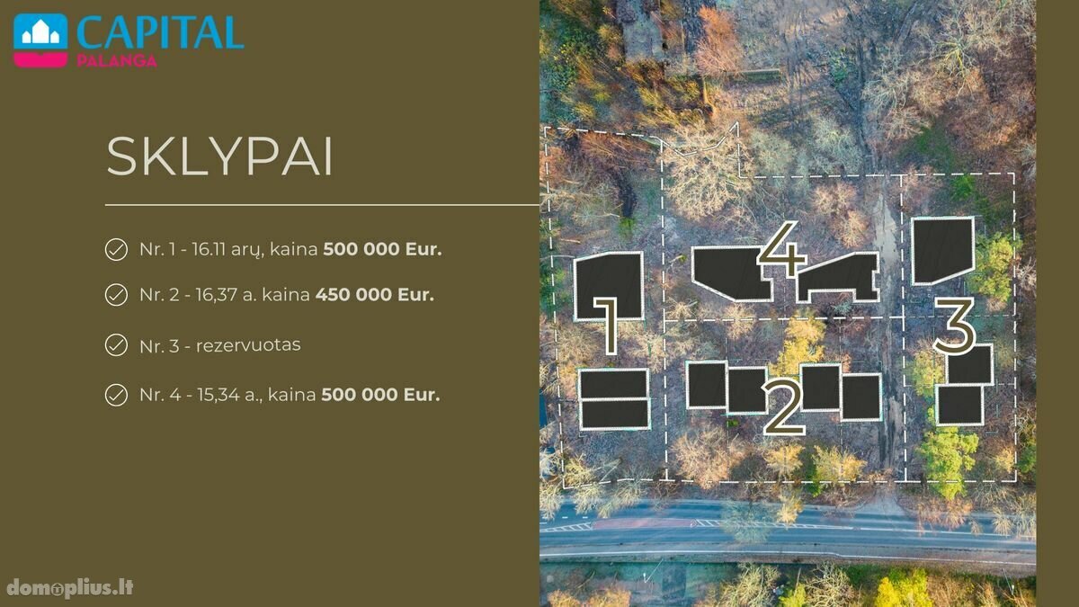 Parduodamas sklypas Klaipėdoje, Giruliuose