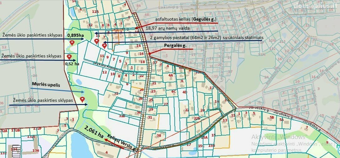 Parduodamas sklypas Vilniaus rajono sav., Grigaičiuose, Gegužės g.