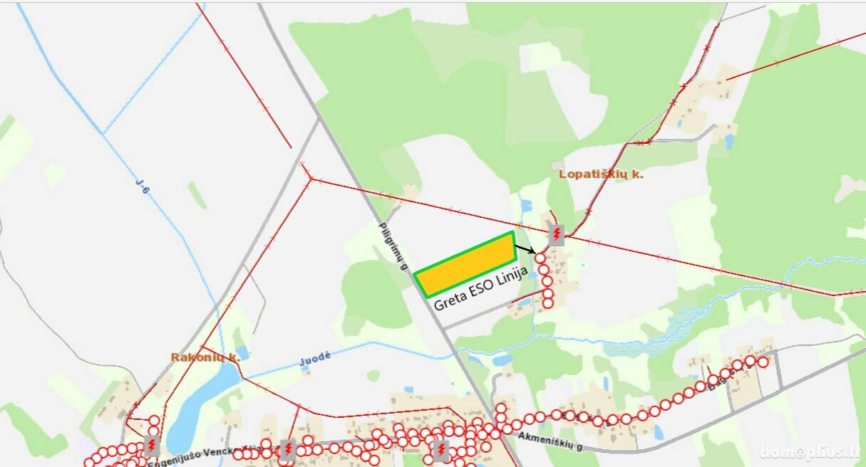 Land for sale Vilniaus rajono sav., Rakonyse, Piligrimų g.