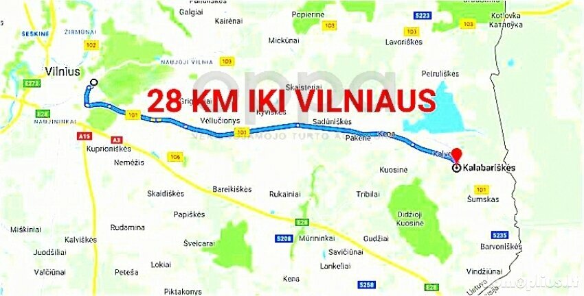 Parduodamas sklypas Vilniaus rajono sav., Kalabariškėse