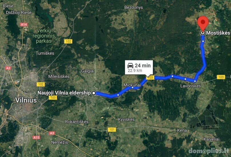 Parduodamas sklypas Vilniaus rajono sav., Paežeriuose
