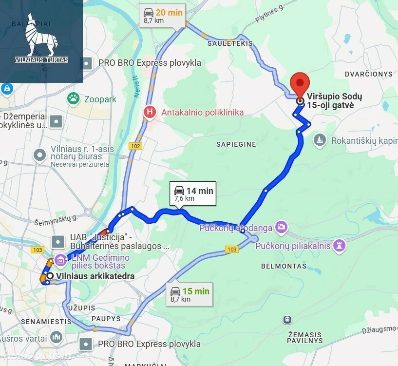 Parduodamas sklypas Vilniuje, Antakalnyje, Viršupio Sodų 8-oji g.