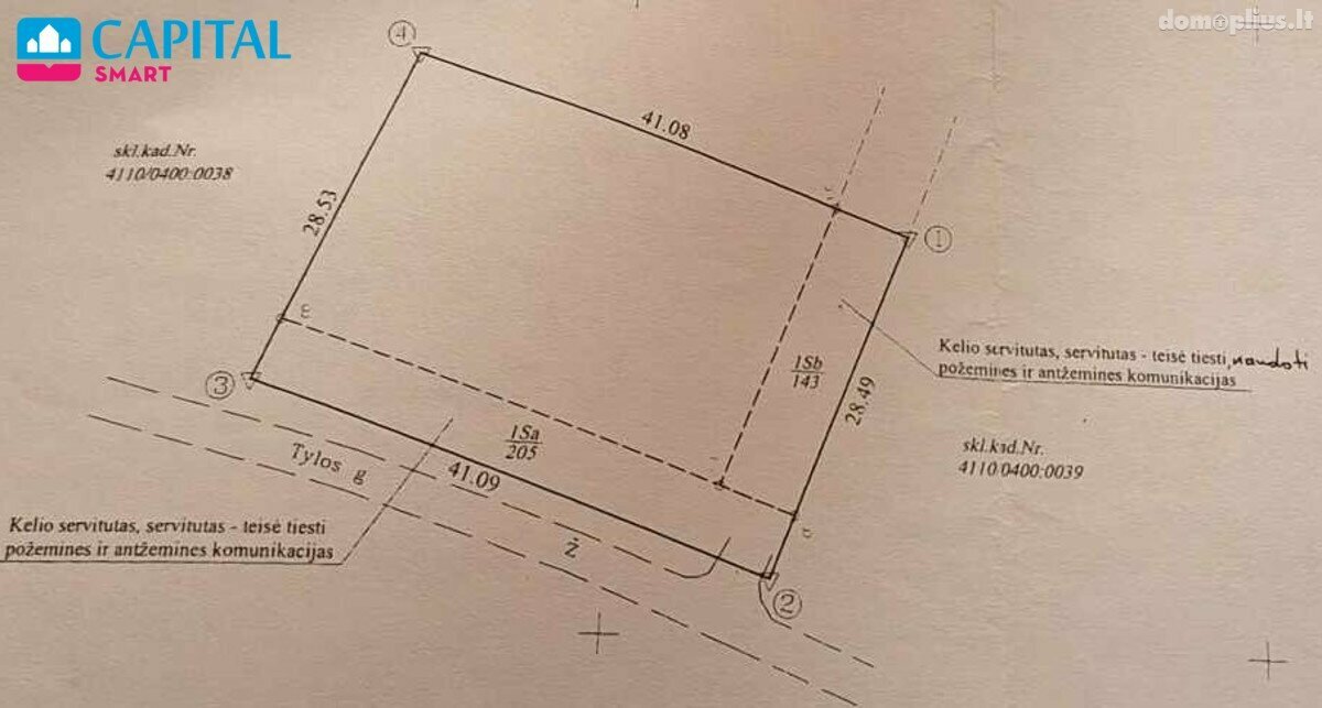 Parduodamas sklypas Vilniuje, Pilaitėje, Tylos g.