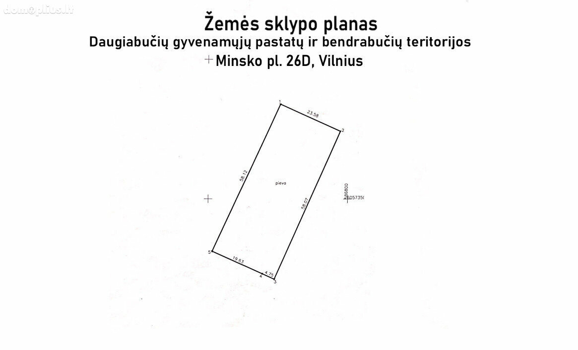 Parduodamas sklypas Vilniuje, Kalnėnuose, Fryzų g.