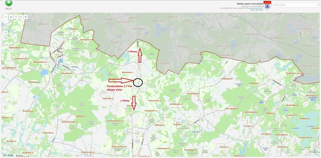 Parduodamas sklypas Molėtų rajono sav., Mažeikiuose