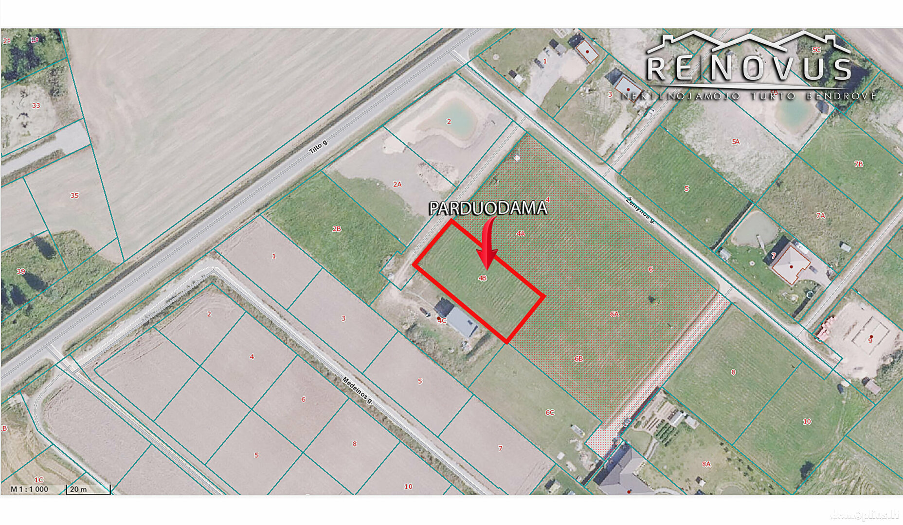Land for sale Šiaulių rajono sav., Sauginiuose