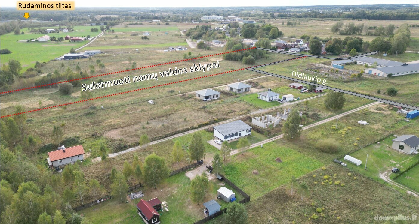 Parduodamas sklypas Vilniaus rajono sav., Katiliškėse, Didlaukio g.
