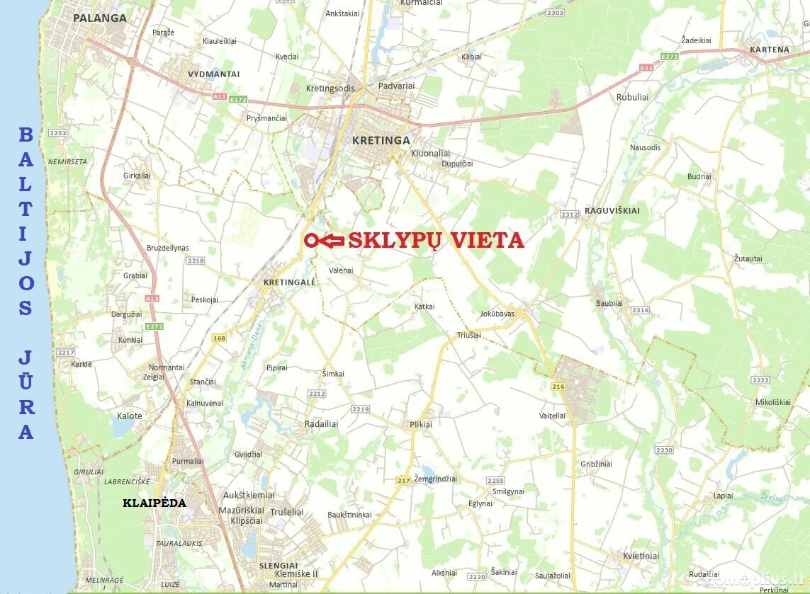 Land for sale Klaipėdos rajono sav., Šlikiuose