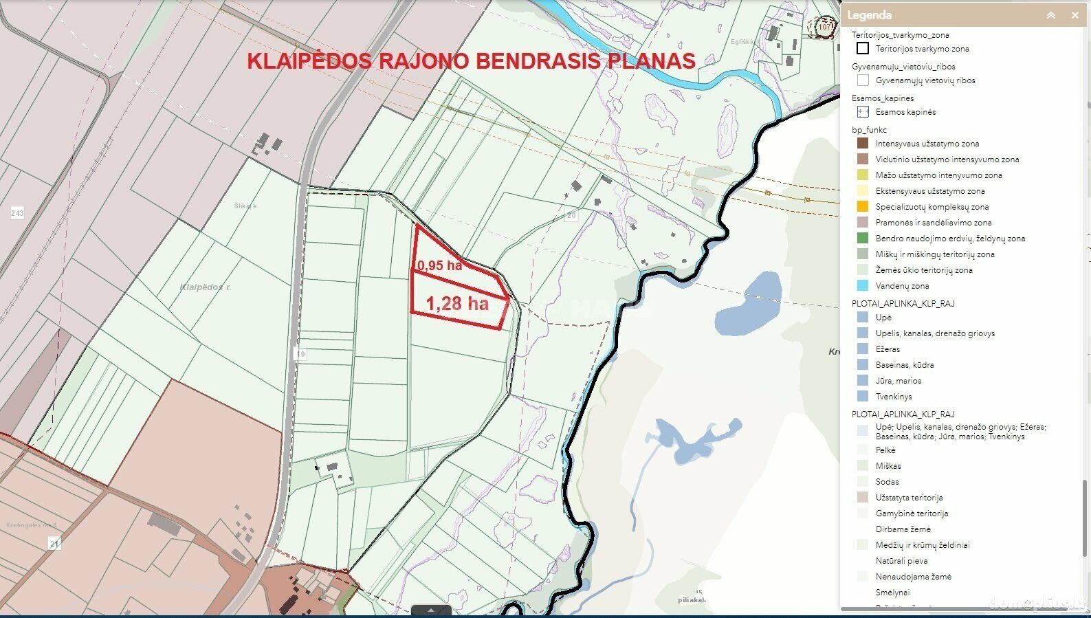 Land for sale Klaipėdos rajono sav., Šlikiuose