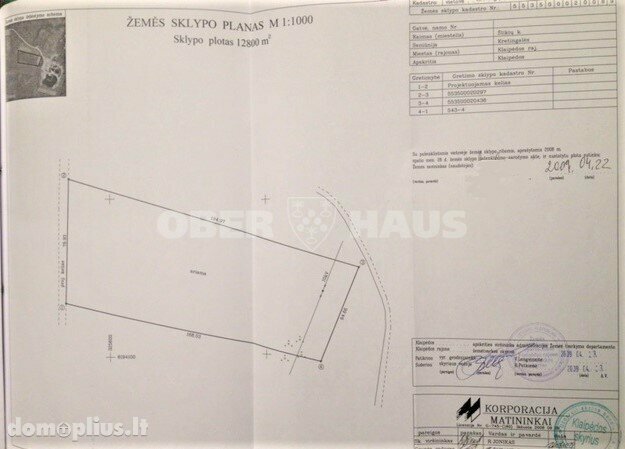 Land for sale Klaipėdos rajono sav., Šlikiuose