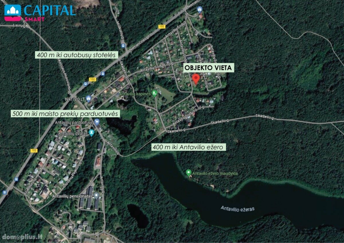 Parduodamas sklypas Vilniuje, Antakalnyje, Antavilių g.