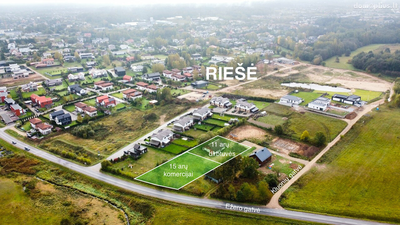 Parduodamas sklypas Vilniaus rajono sav., Riešėje, Ežero g.