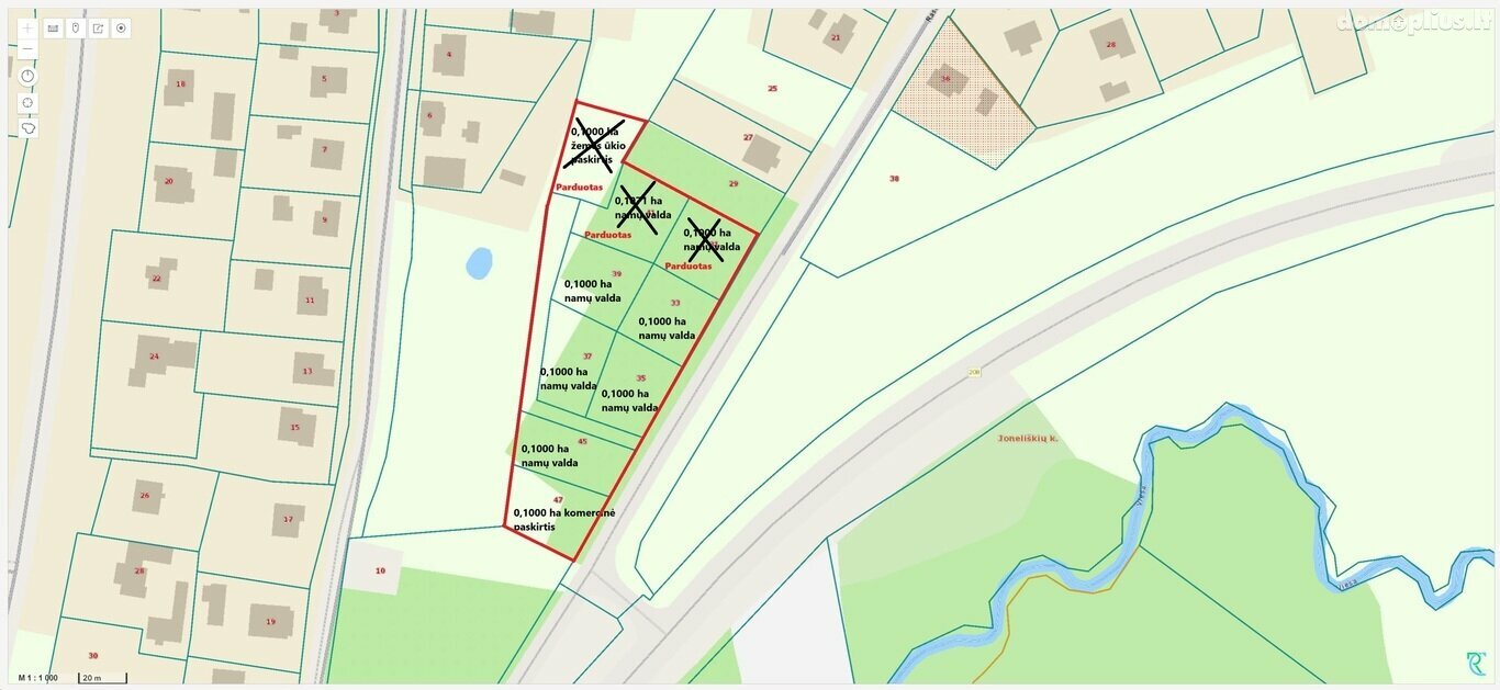 Land for sale Utenos rajono sav., Utenoje, Rasos g.