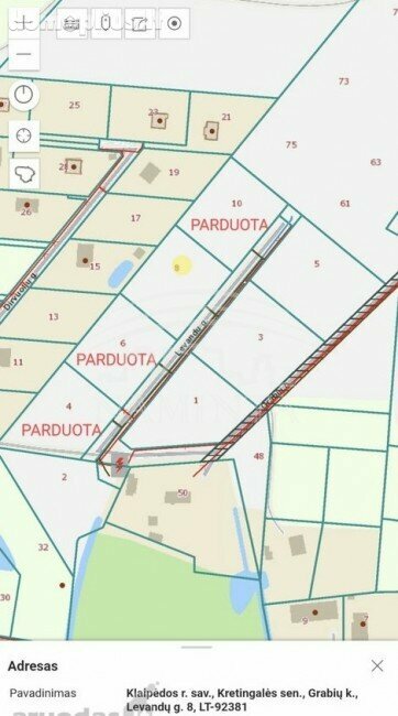 Parduodamas sklypas Klaipėdos rajono sav., Grabiuose