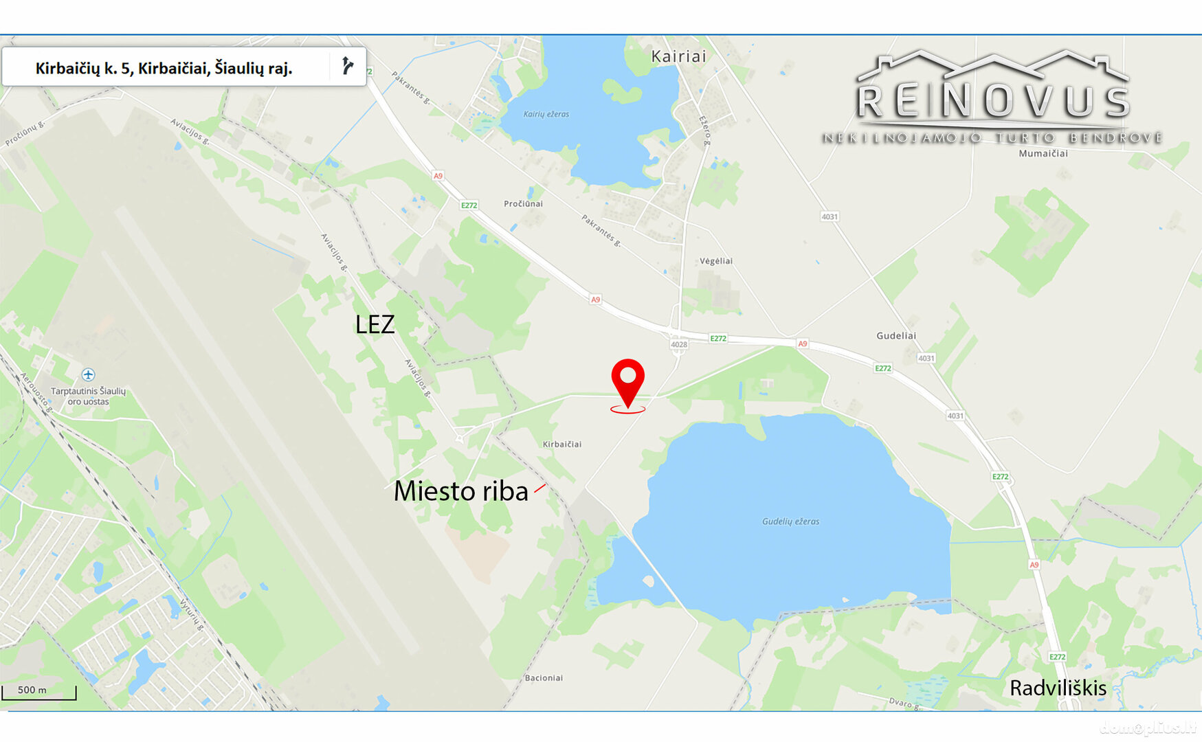 Parduodamas sklypas Šiaulių rajono sav., Kirbaičiuose