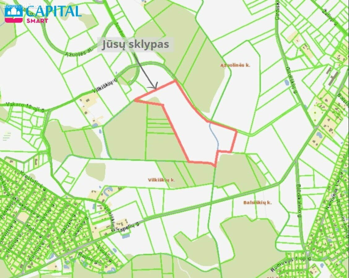 Land for sale Vilniaus rajono sav.