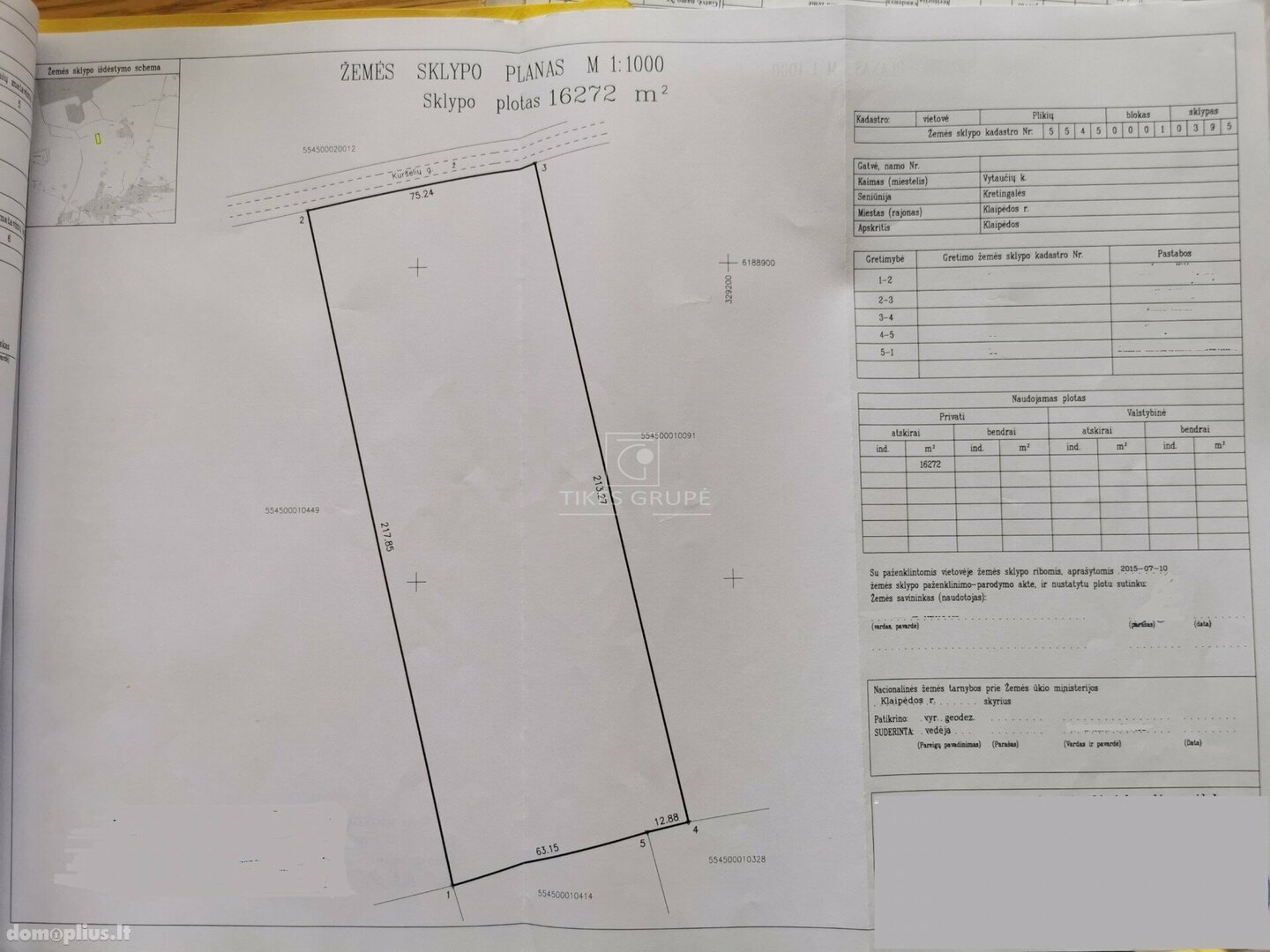 Land for sale Klaipėdos rajono sav., Vytaučiuose