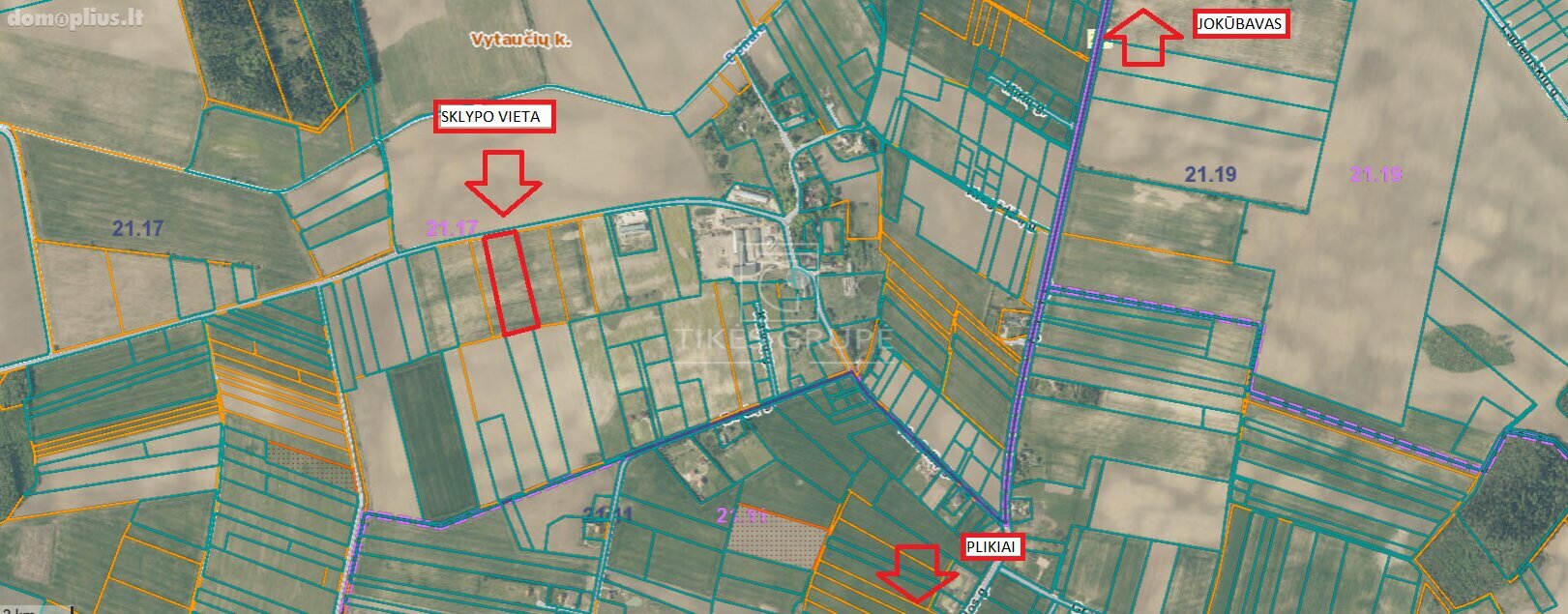 Land for sale Klaipėdos rajono sav., Vytaučiuose
