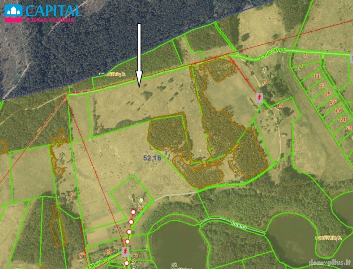 Land for sale Trakų rajono sav., Baušiškėse