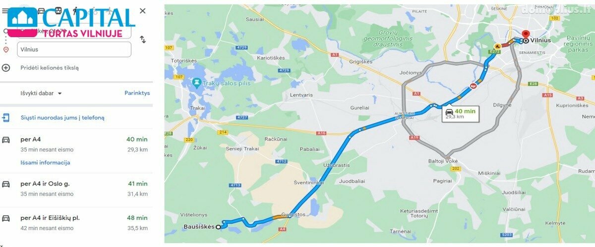 Land for sale Trakų rajono sav., Baušiškėse