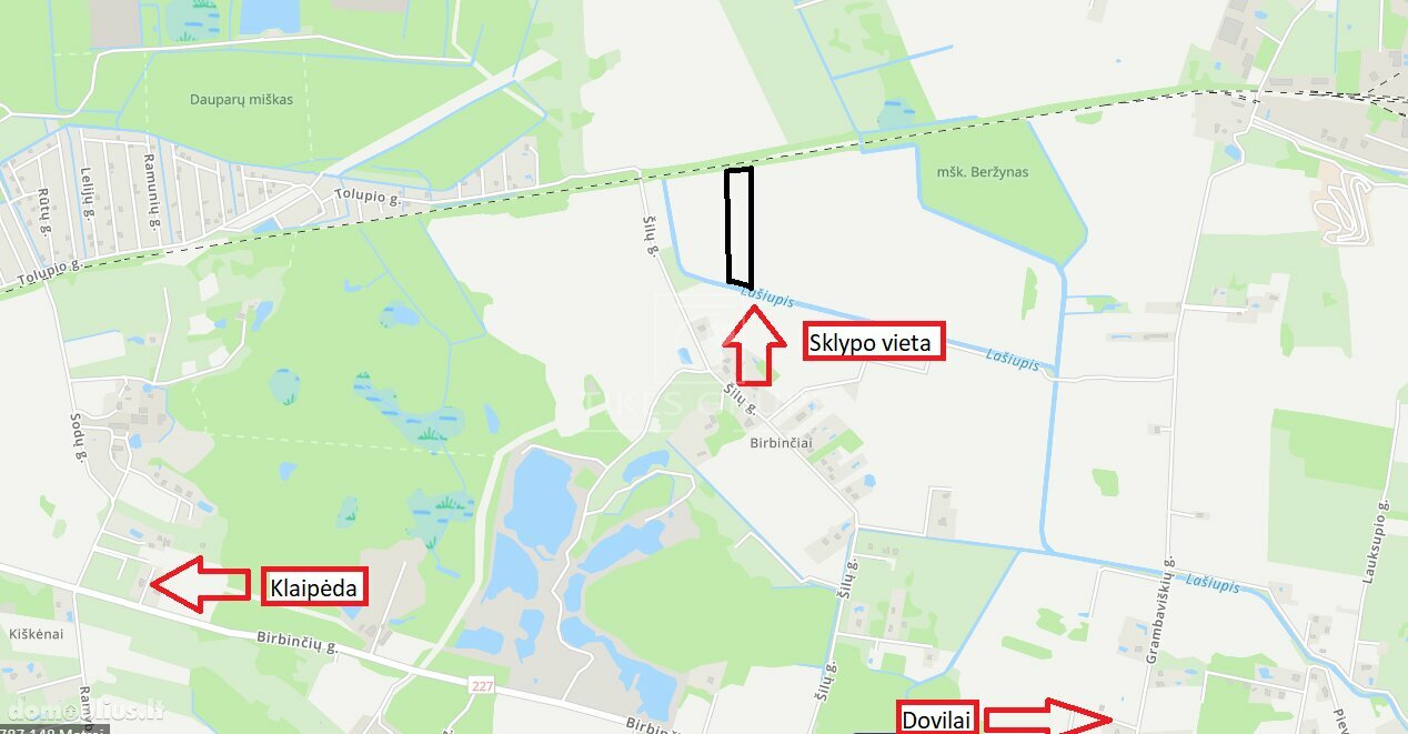 Parduodamas sklypas Klaipėdos rajono sav., Birbinčiuose
