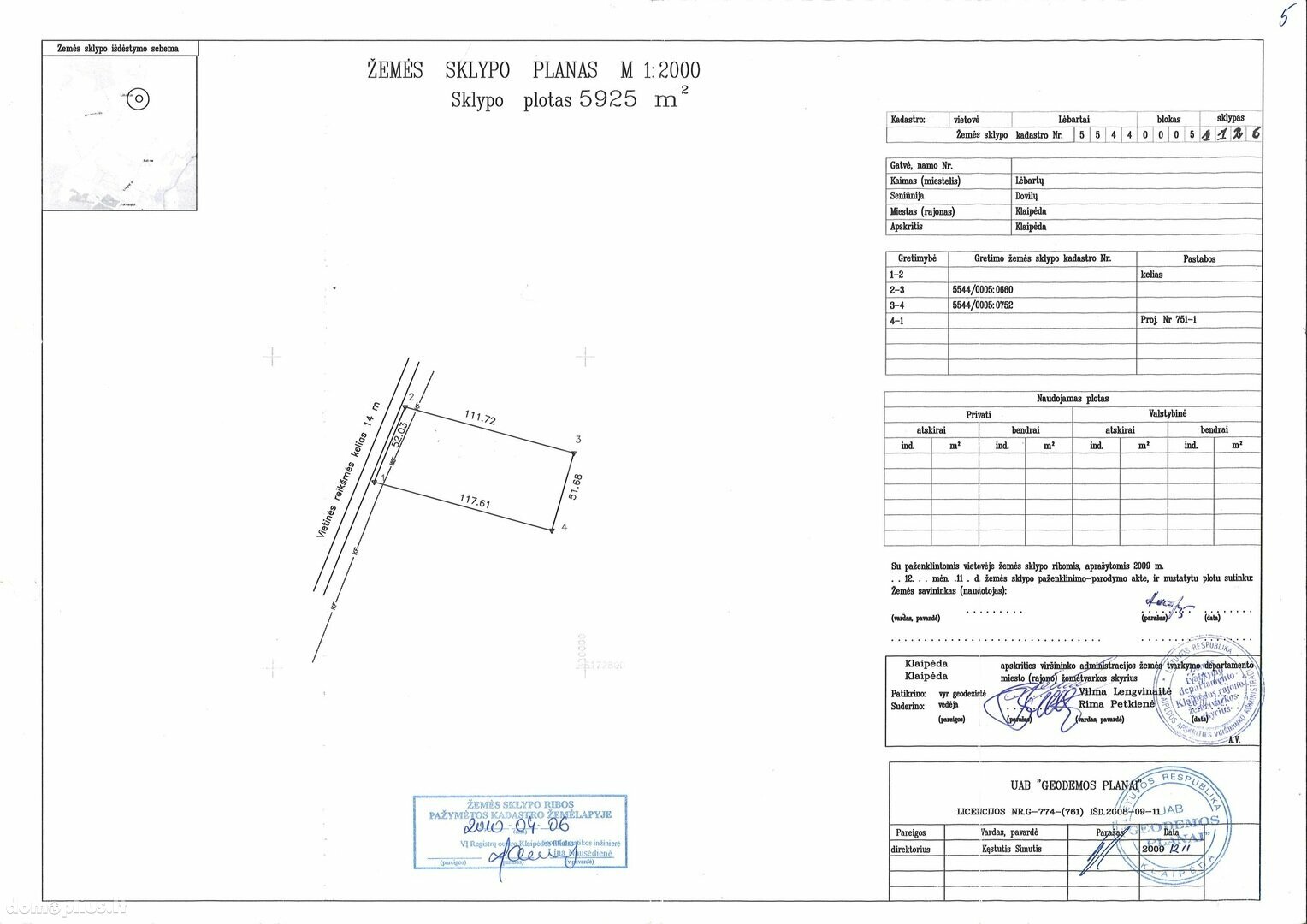 Land for sale Klaipėdos rajono sav.