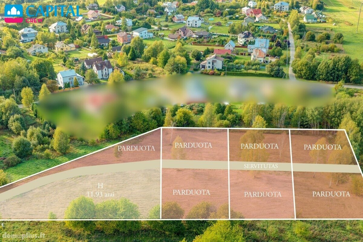 Участок Vilniuje, Pagiriuose, Strazdų g.