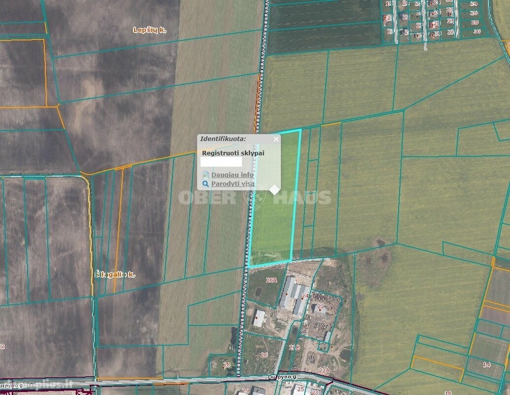 Land for sale Panevėžio rajono sav., Šilagalyje
