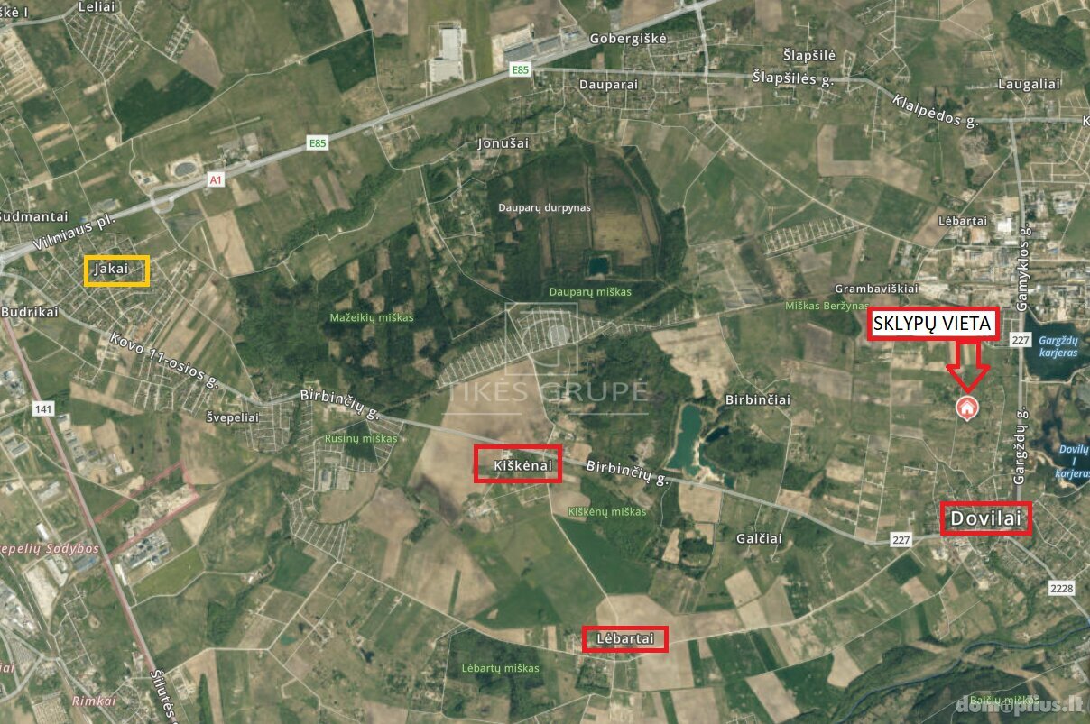 Parduodamas sklypas Klaipėdos rajono sav., Doviluose
