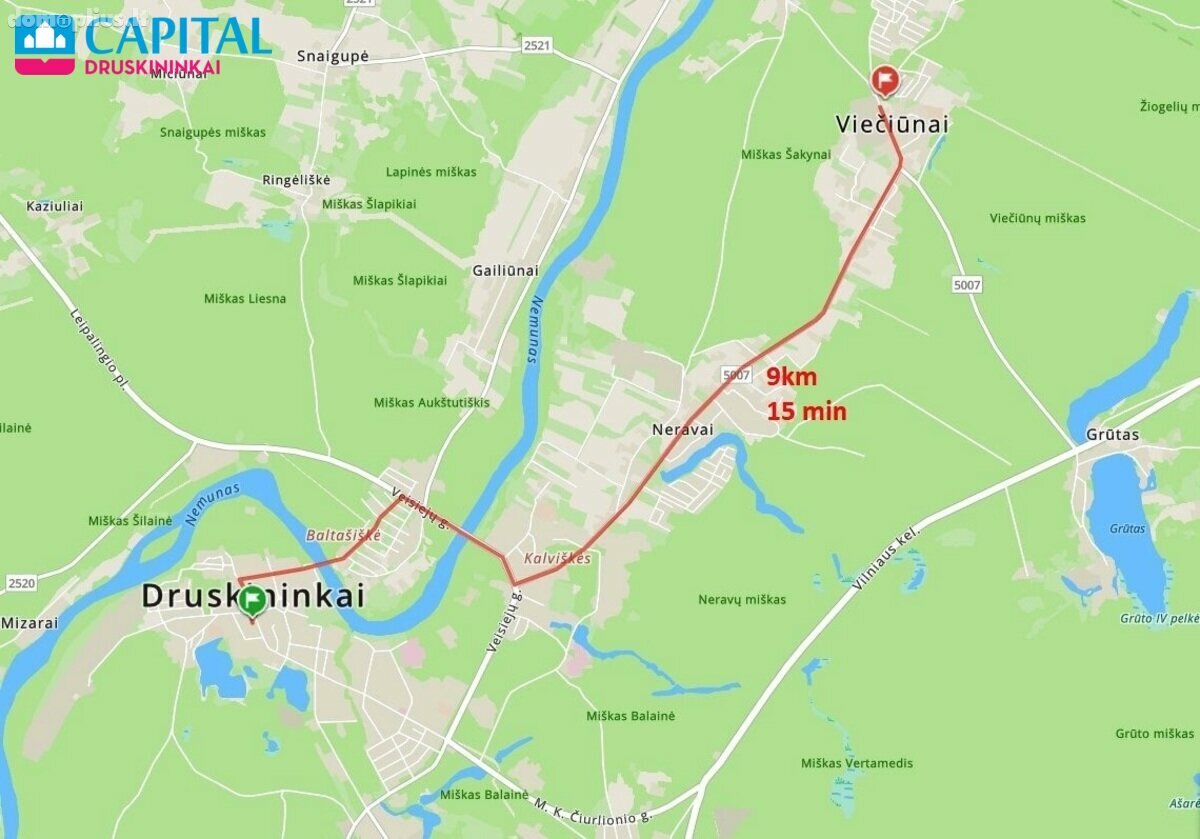 Land for sale Druskininkų sav., Viečiūnuose, Verpėjų g.