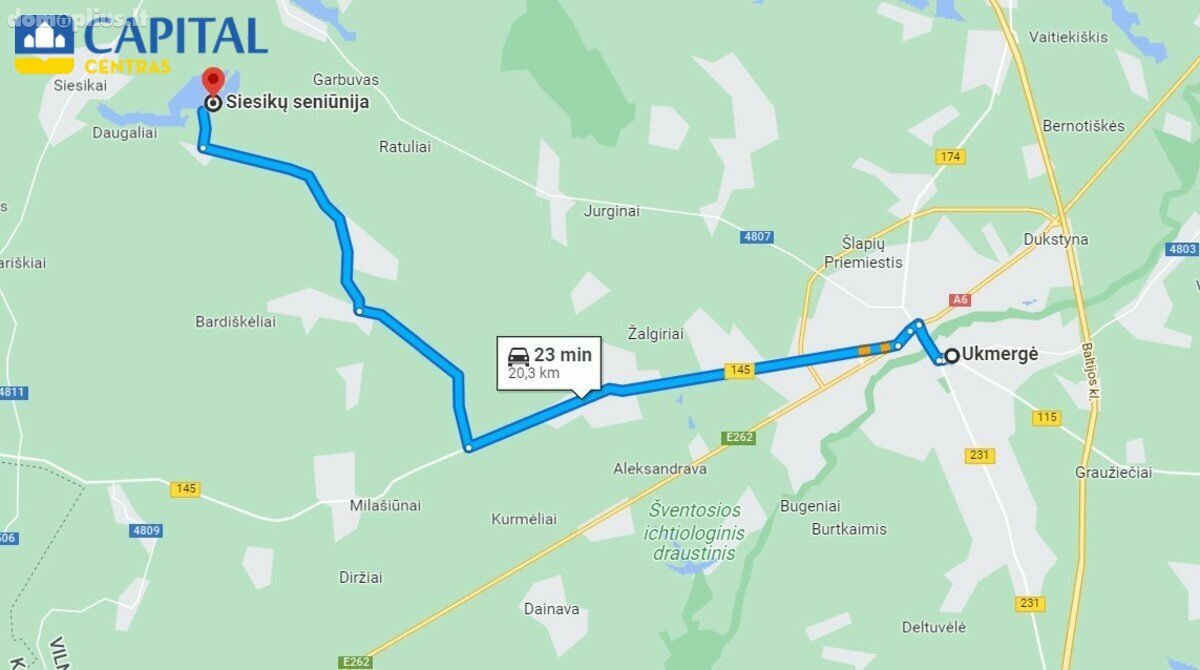 Parduodamas sklypas Ukmergės rajono sav., Siesikuose